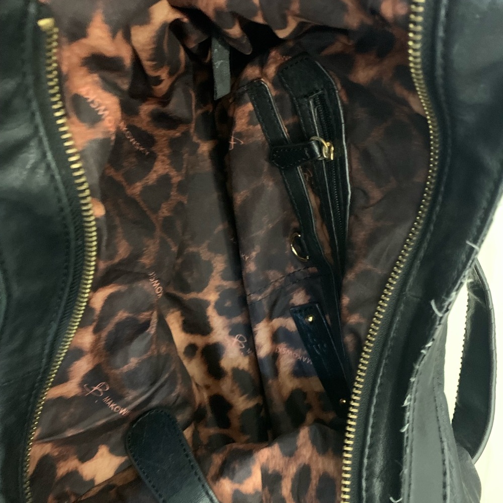 Black B Makowski leather slouchy bag - Picture 3 of 4